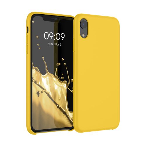Husa Apple iPhone XR, Silicon, Galben, 45910.143