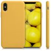 Husa Apple iPhone X / iPhone XS, Silicon, Galben, 46313.143