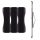 Set 3 Suporti tip inel pentru telefon, Kwmobile, Negru, Plastic, 43997.02