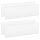 Set 4 Protectii perete autoadezive pentru usa auto 40 x 12 x 1.5 cm, Kwmobile, Alb, EVA, 46973.02
