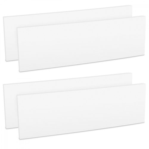 Set 4 Protectii perete autoadezive pentru usa auto 40 x 12 x 1.5 cm, Kwmobile, Alb, EVA, 46973.02