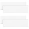 Set 4 Protectii perete autoadezive pentru usa auto 40 x 12 x 1.5 cm, Kwmobile, Alb, EVA, 46973.02