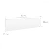 Set 2 Protectii perete autoadezive pentru usa auto 40 x 12 x 1.5 cm, Kwmobile, Alb, EVA, 46972.02