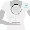 Oglinda Cosmetica cu suport, Iluminare LED, senzor tactil reglabil, marire 5x, reglabila 360 °, 48930.42