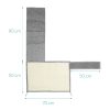 Protectie impotriva zgarieturilor pentru Pisici, 50x70 cm, Sisal, Multicolor, 47363.19.25