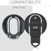 Husa Cheie Auto pentru Mini Cooper - 3 Butoane, Plastic, Negru, 49073.01