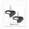 Set 2 Roti fata pentru aspirator iRobot Roomba 900/Roomba 800/Roomba 700, Kwmobile, Alb/Negru, Plastic, 49145.01