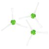 Set 3 Perii laterale pentru aspirator iRobot Roomba E5/Roomba i7/Roomba i7+, Kwmobile, Alb/Verde, Plastic, 49155.01