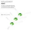 Set 3 Perii laterale pentru aspirator iRobot Roomba E5/Roomba i7/Roomba i7+, Kwmobile, Alb/Verde, Plastic, 49155.01