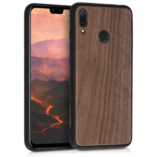 Husa Huawei Y9 (2019), Lemn, Maro, 49162.18