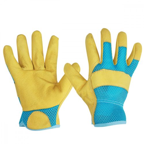 Manusi de gradinarit din piele naturala Navaris, Marime XL, Tesatura 3D, 49175.4