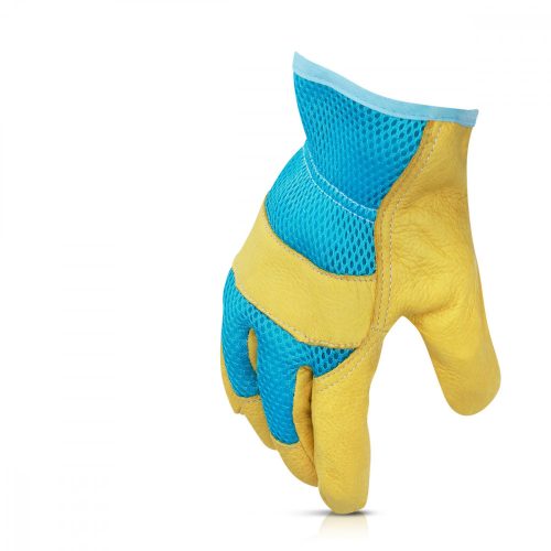 Manusi de gradinarit din piele naturala Navaris, Marime XL, Tesatura 3D, 49175.4