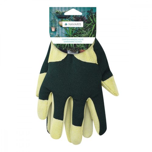 Manusi de gradinarit din piele intoarsa Navaris, Marime M, Tesatura Spandex, 49174.02