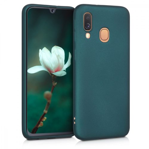 Husa Samsung Galaxy A40, Silicon, Verde, 48546.14