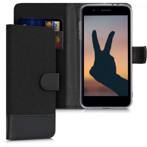 Husa LG K8 (2018) / K9, Textil, Negru, 44550.73