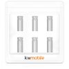 Set 6 Protectori de zbor pentru darts, Kwmobile, Argintiu, Metal, 48140.35
