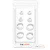 Set 4 Varfuri de schimb pentru casti Samsung Galaxy Buds/Galaxy Buds Plus, Kwmobile, Alb, Silicon, 49310.02