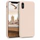 Husa Apple iPhone X / iPhone XS, Silicon, Bej, 46313.154