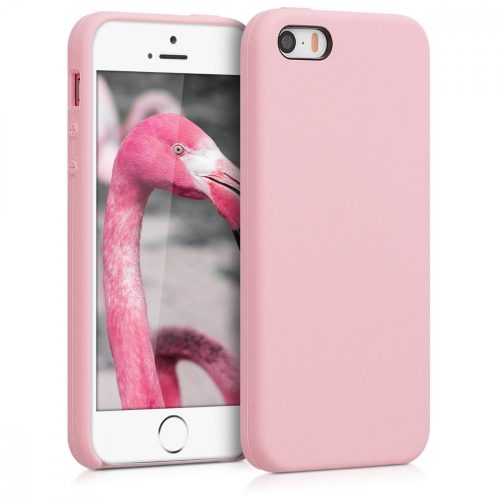 Husa Apple iPhone 5 / iPhone 5s / iPhone SE, Silicon, Rose Gold, 42766.156