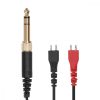 Cablu pentru casti Sennheiser HD560/HD540/HD414, Kwmobile, Negru, Plastic, 49424.01