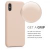 Husa Apple iPhone X / iPhone XS, Silicon, Bej, 42495.154