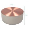 Cutie de bijuterii din beton si metal, 11,5 x 6 cm, 49479.01