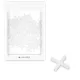 Set 100 distantiere pentru gresie/faianta Navaris, 3 mm, de unica folosinta, alb, plastic