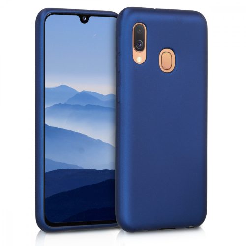 Husa Samsung Galaxy A40, Silicon, Albastru, 48546.64