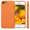 Husa Apple iPhone 5 / iPhone 5s / iPhone SE, Silicon, Portocaliu, 42766.150