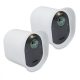 Set 2 Huse pentru camera de supraveghere Arlo Ultra/Arlo Pro 3/Pro 4, Kwmobile, Alb, Silicon, 47321.02