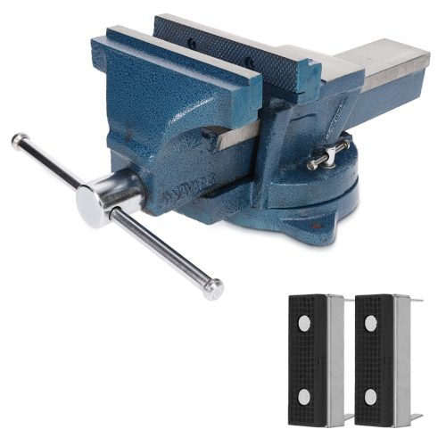 Menghina Navaris 150 mm, baza rotativa 360 de grade, prindere 135 mm, falci moi, fonta, negru, metal