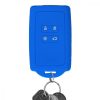 Husa Cheie Auto pentru Renault / Dacia - 4 Butoane - Keyless Go, Silicon, Albastru, 48035.04