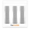 Set 3 Suporti tip inel pentru telefon, Kwmobile, Gri, Plastic, 43997.06