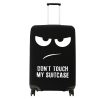 Husa pentru troler marime XL, Kwmobile, Negru/Alb, Lycra, 45230.4.01