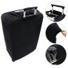 Husa pentru troler marime XL, Kwmobile, Negru/Alb, Lycra, 45230.4.01