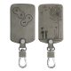 Husa Cheie Auto pentru Renault / Dacia - 4 Butoane - Keyless Go, Piele nabuc, Gri, 48568.04