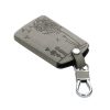 Husa Cheie Auto pentru Renault / Dacia - 4 Butoane - Keyless Go, Piele nabuc, Gri, 48568.04