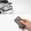 Husa Cheie Auto pentru Renault / Dacia - 4 Butoane - Keyless Go, Piele nabuc, Gri, 48568.04