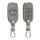 Husa Cheie Auto pentru VW / Skoda / Seat - 3 Butoane, Piele nabuc, Gri, 48571.06