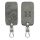 Husa Cheie Auto pentru Renault / Dacia - 4 Butoane - Keyless Go, Piele nabuc, Gri, 48565.05