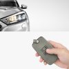 Husa Cheie Auto pentru Renault / Dacia - 4 Butoane - Keyless Go, Piele nabuc, Gri, 48565.05