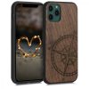 Husa Apple iPhone 11 Pro, Lemn, Maro, 49798.01