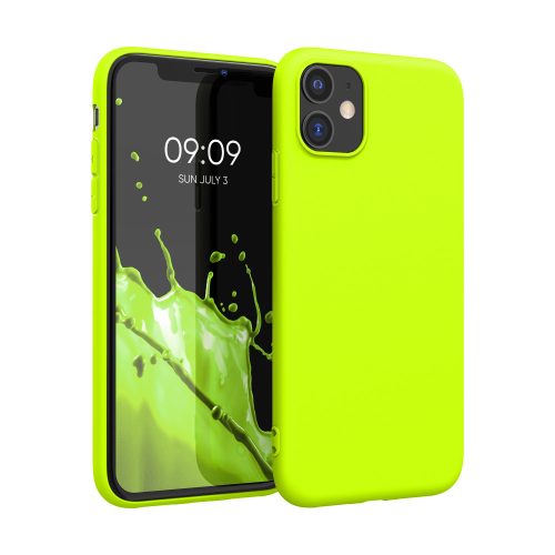 Husa Apple iPhone 11, Silicon, Galben, 49783.75