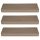 Set 3x tabla pentru zgarieturi pisica de 3 41x13x3cm, Maro, 49837.03