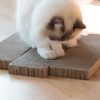 Set 3x tabla pentru zgarieturi pisica de 3 41x13x3cm, Maro, 49837.03