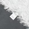 Patura Navaris reversibila cu blana, 150 x 200 cm, gri, 49847.22.02