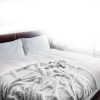 Patura Navaris reversibila cu blana, 150 x 200 cm, gri, 49847.22.02
