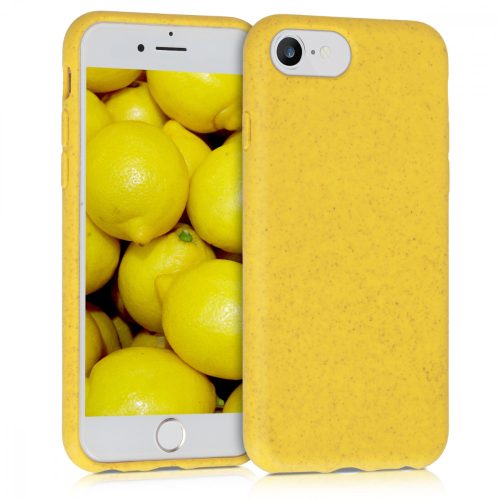 Husa Apple iPhone 8 / iPhone 7 / iPhone SE 2, Fibre vegetale, Galben, 49106.06