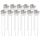 Set 11 Conectori pentru soclu MR16 - 12V, Kwmobile, Alb, Ceramica, 49970.11