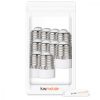 Set 10 Adaptoare dulie de la E27 la E14, Kwmobile, Alb, Plastic, 49973.10